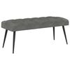 vidaXL Bank mit Knopfheftung Dunkelgrau 110 x 40 x 46 cm Samt