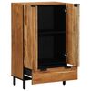 vidaXL Highboard mit Regal Natur 60 x 33,5 x 100 cm Massivholz Akazie