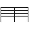 vidaXL Kopfteil Schwarz 206x4x100 cm Massivholz Kiefer