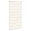 vidaXL Doppelrollo Marmorbeige 75x100 cm Stoffbreite 70,9 cm Polyester