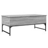vidaXL Couchtisch Grau Sonoma 100x50x40 cm Holzwerkstoff und Metall