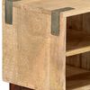 vidaXL TV-Schrank 130 x 30 x 46 cm Massivholz Mango