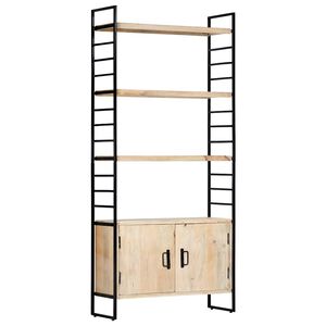 vidaXL B&uuml;cherregal 4 Ebenen 80x30x180 cm Mango Massivholz