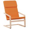 vidaXL Relaxsessel mit Hocker Dunkelgelb Stoff