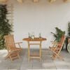 vidaXL Garten Essgruppe 3 pcs Braun Massivholz Akazie