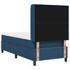 vidaXL Boxspringbett mit Matratze mit Kopfteil Blau 90 x 200 cm Stoff