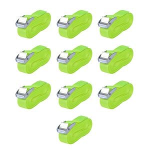 vidaXL Spanngurte 10 Stk. 0,25 Tonnen 5m&times;25mm Neongr&uuml;n
