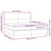 vidaXL Boxspringbett mit Matratze Rosa 200x200 cm Samt