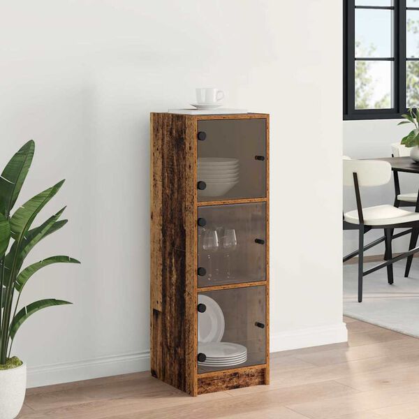 vidaXL Highboard Altholz 35 x 37 x 109 cm Holzwerkstoff