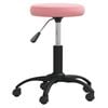 vidaXL Massagehocker Samt Rosa