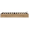 vidaXL Ottoman Bettgestell Artisan-Eiche 100 x 200 cm Holzwerkstoff