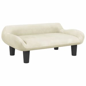 vidaXL Hundebett Creme 70x40x24 cm Samt
