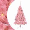 vidaXL K&uuml;nstlicher vorbeleuchteter Weihnachtsbaum Rosa 150 cm PVC