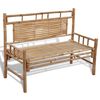 vidaXL Gartenbank 120 cm Bambus