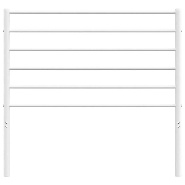 vidaXL Kopfteil Metall Wei&szlig; 100 cm