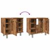vidaXL Badschrank Altholz-Optik 60x32x53,5 cm Holzwerkstoff