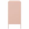 vidaXL Sideboard Rosa 68x39x79 cm Stahl