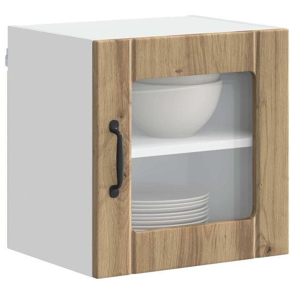 vidaXL K&uuml;chenschrank 2 pcs Artisan-Eiche 40 x 31 x 40 cm Holzwerkstoff