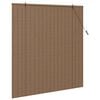 vidaXL Rollo mit Vorh&auml;ngen Braun 150 x 160 cm Bambus