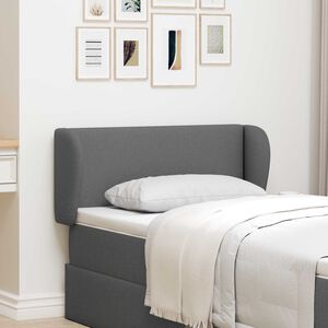 vidaXL Kopfteil Ohr Dunkelgrau 40 x 23 x 6 cm Stoff