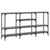 vidaXL Konsolentisch Grau Sonoma 160x29x80 cm Holzwerkstoff