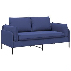 vidaXL 2-Sitzer Sofa 2-Sitzer Polizeiblau 188 x 81 x 89 cm Samt