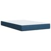 vidaXL Boxspringbett mit Matratze Blau 120x190 cm Stoff