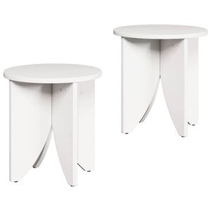 vidaXL Couchtisch 2 pcs Wei&szlig;