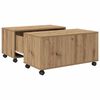 vidaXL Couchtisch Artisan-Eiche 75 x 75 x 38 cm Holzwerkstoff