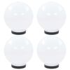 vidaXL LED-Gartenleuchten 4 Stk. Kugelf&ouml;rmig 20 cm PMMA