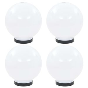 vidaXL LED-Gartenleuchten 4 Stk. Kugelf&ouml;rmig 20 cm PMMA