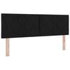 vidaXL Kopfteil Schwarz 144 cm Stoff