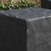 vidaXL Möbelbezug Uni Schwarz 64 x 64 x 65 cm 600D Oxford Stoff