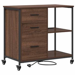vidaXL Schrank mit Ladestation 76 x 41 x 72 cm Holzwerkstoff