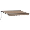 vidaXL Manuell einziehbare Markise Taupe 4 x 2 m