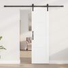 vidaXL Schiebet&uuml;r Wei&szlig; 61 x 198,5 cm Massives Kiefernholz