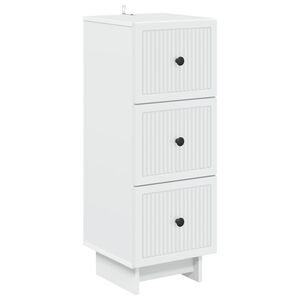 vidaXL Schubladenschrank Wei&szlig; 33 x 34,5 x 90 cm Holzwerkstoff
