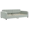 vidaXL Tagesbett Hellgrau 100x190 cm Samt
