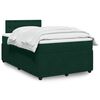 vidaXL Boxspringbett mit Matratze Dunkelgr&uuml;n 120x190 cm Samt