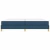 vidaXL Boxspringbett mit Matratze Blau 200 x 200 cm Stoff