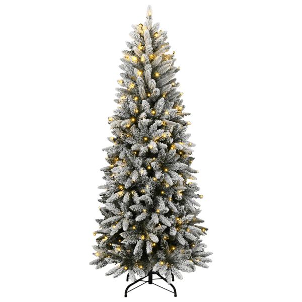 vidaXL Künstlicher Weihnachtsbaum mit Schnee 300 LEDs 240 cm