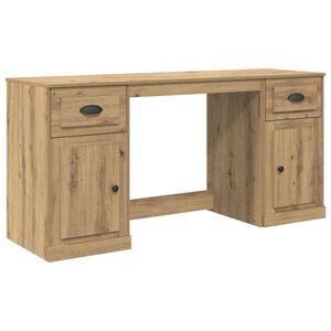 vidaXL Schreibtisch mit Schrank Artisan-Eiche Holzwerkstoff