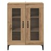 vidaXL Sideboard Artisan-Eiche 69,5 x 34 x 90 cm Verbundholz und Eisen