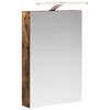 vidaXL Badezimmerspiegelschrank Ger&auml;ucherte Eiche 40 x 10,5 x 60,5 cm