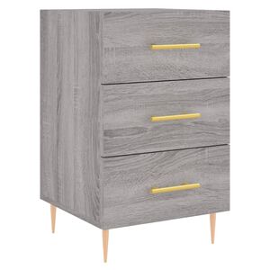 vidaXL Nachttisch Grau Sonoma 40x40x66 cm Holzwerkstoff