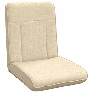 vidaXL Bodenstuhl Creme 50 x 73 x 60 cm Stoff