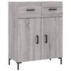 vidaXL Highboard Grau Sonoma 69,5x34x180 cm Holzwerkstoff