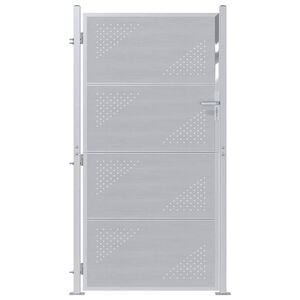 vidaXL Gartentor 85 x 174 cm Edelstahl Silber Abschlie&szlig;bar