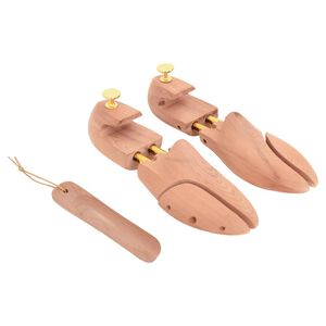 vidaXL Schuhspanner mit Schuhl&ouml;ffel EU 36-37 Massivholz Zeder