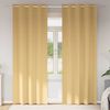 vidaXL Verdunkelungs-Vorhänge mit Ringen 2 pcs Beige 245 x 140 cm